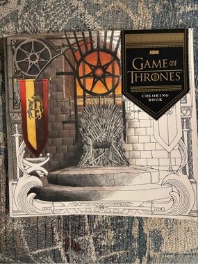 HBO Game of Thrones Coloring Book - Red, Gold, Black Cover